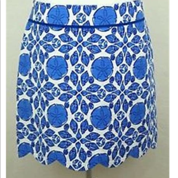 Vineyard Vines Scalloped Skirt Shell Tile Margo - Picture 1 of 6